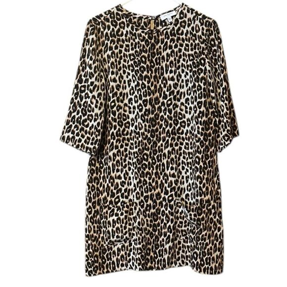 Equipment Aubrey Silk Dress In Leopard Print Size Small 📦 - Picture 8 of 8